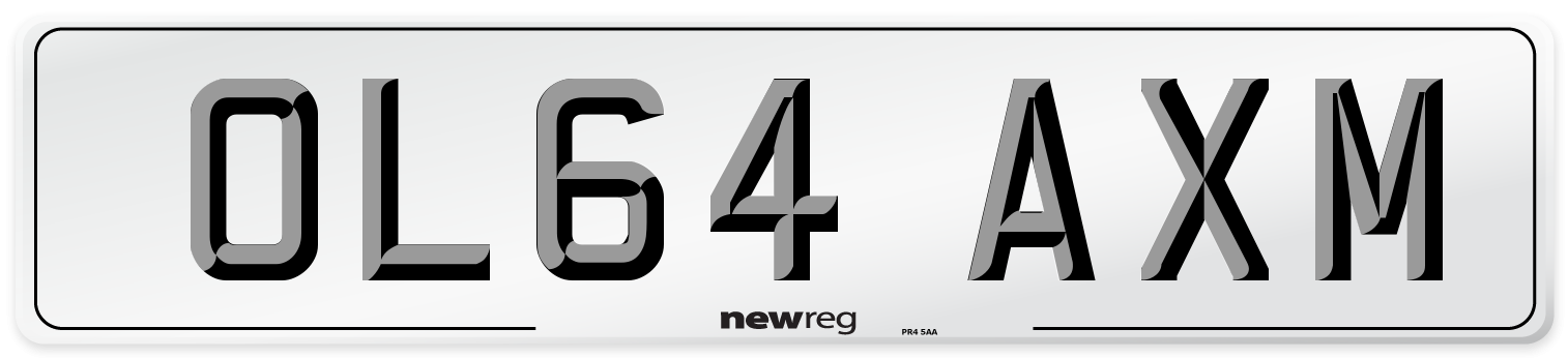OL64 AXM Number Plate from New Reg